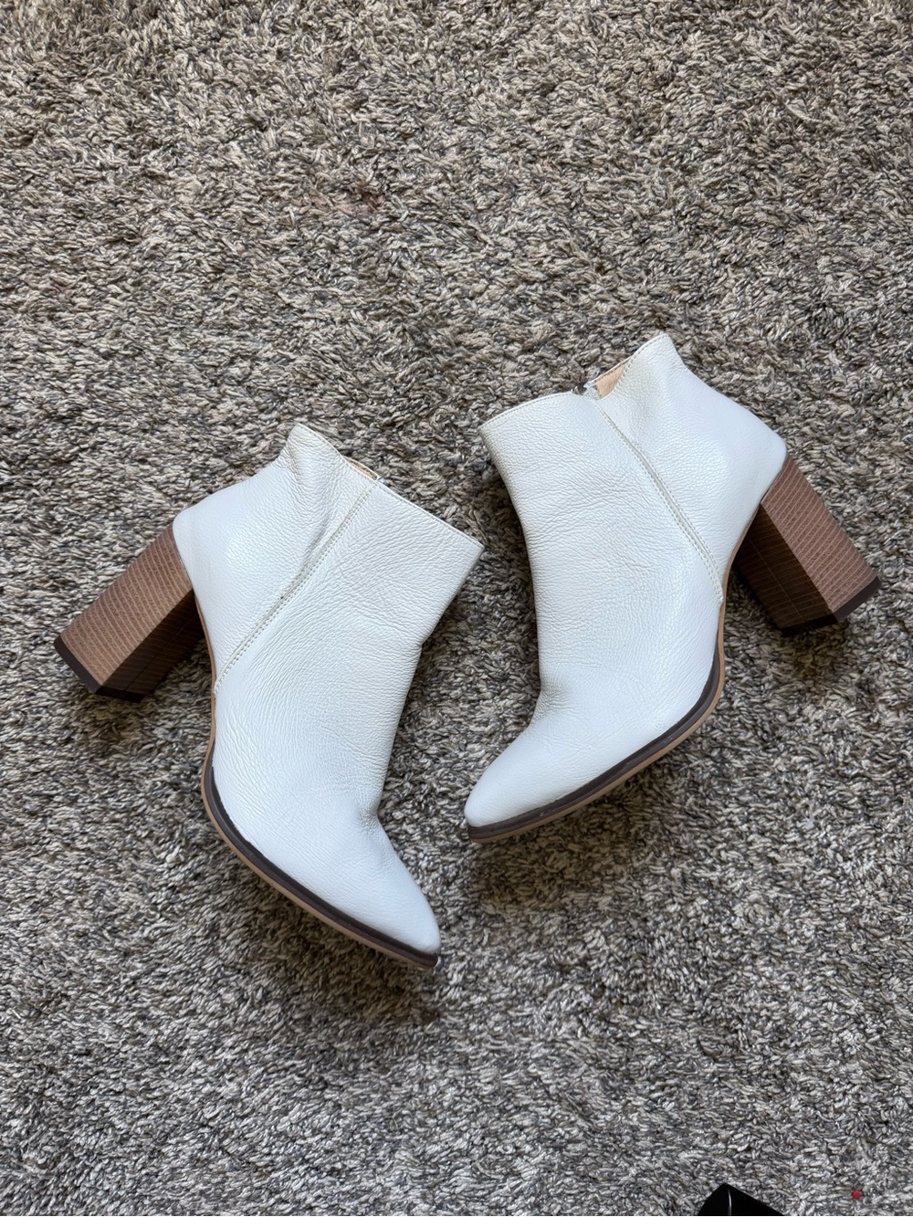 Anna Maratti White Ada 100% leather Boots. Hand Made